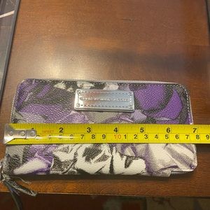 Marc by Marc Jacobs, purple, black, and white wallet.